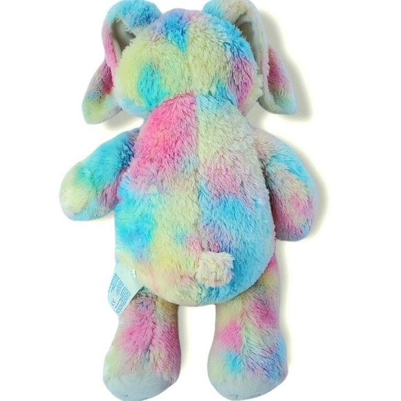 Build A Bear Bunny Rabbit Plush Tie Dye Pastel Rainbow Stuffed Animal Easter BAB - Picture 5 of 11